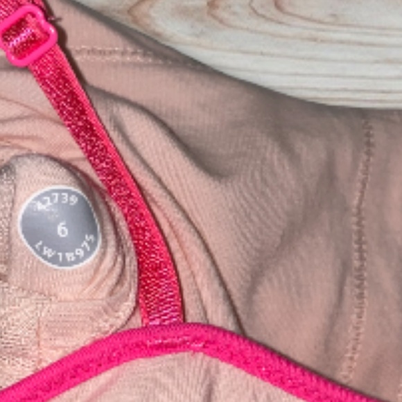 Lululemon RARE pink cotton tank top w built in bra - Picture 6 of 6